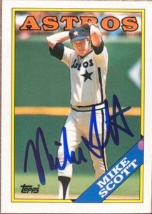 Mike Scott  Autographed 1988 Topps Tiffany #760