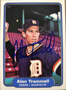 Alan Trammell Autographed 1982 Donruss #5 Diamond Kings