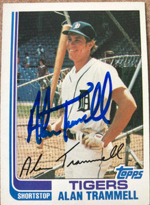 Alan Trammell Autographed 1982 Topps #475