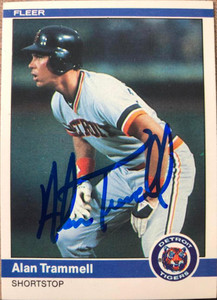 Alan Trammell Autographed 1981 Topps #709 - Under the Radar Sports