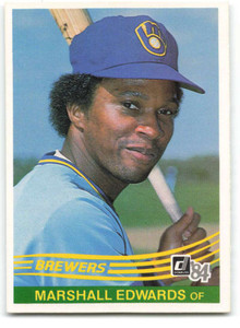 1984 Donruss #490 Marshall Edwards VG Milwaukee Brewers 
