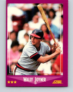 1988 Score #7 Wally Joyner VG California Angels 