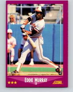 1988 Score #18 Eddie Murray VG Baltimore Orioles 