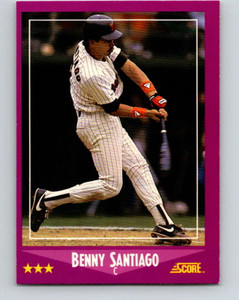 1988 Score #25 Benito Santiago VG San Diego Padres 