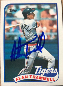 SOLD 105467 Alan Trammell Autographed 1989 Topps #770