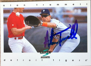 Alan Trammell Autographed 1997 Score #106