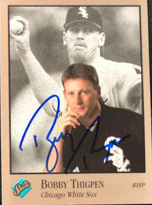 Bobby Thigpen Autographed 1992 Studio #158