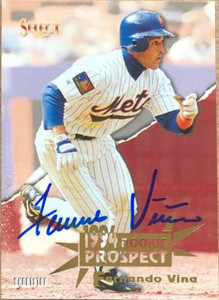 Fernando Vina Autographed 1994 Score Select #384
