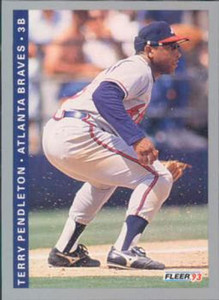 1993 Fleer #12 Terry Pendleton VG Atlanta Braves 