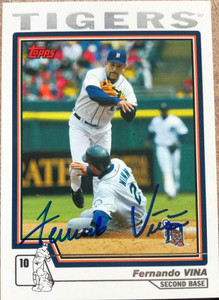 SOLD 105743 Fernando Vina Autographed 2004 Topps Traded & Rookies #T9