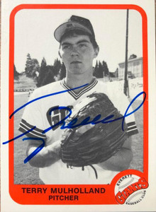 Terry Mulholland Autographed 1984 Cramer Everett Giants #20