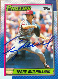 Terry Mulholland Autographed 1990 Topps #657