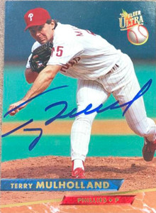 Terry Mulholland Autographed 1993 Fleer Ultra #92