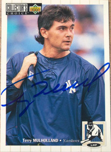Terry Mulholland Autographed 1994 Collectors Choice #508