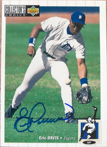 Eric Davis Autographed 1994 Collectors Choice #563