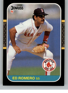 1987 Donruss #606 Ed Romero VG Boston Red Sox 