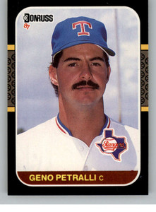 1987 Donruss #619 Geno Petralli VG Texas Rangers 