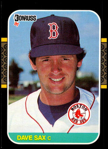 1987 Donruss #647 Dave Sax VG Boston Red Sox 