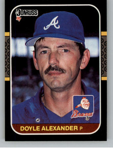 1987 Donruss #657 Doyle Alexander VG Atlanta Braves 