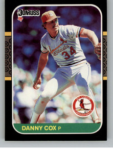 1987 Donruss #553 Danny Cox VG St. Louis Cardinals 