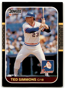 1989 Upper Deck #570 Ted Simmons VG Atlanta Braves - Under the