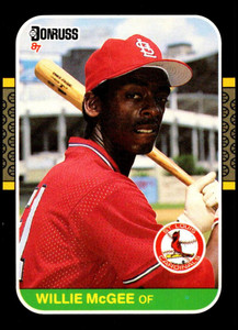 1987 Donruss #84 Willie McGee VG St. Louis Cardinals 