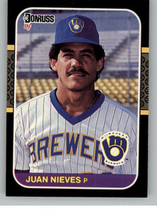 1987 Donruss #90 Juan Nieves VG Milwaukee Brewers 