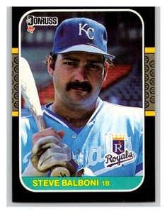 MAJESTIC  STEVE BALBONI Kansas City Royals 1985 Cooperstown