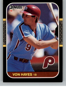 1987 Donruss #113 Von Hayes VG Philadelphia Phillies 