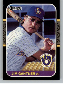 1987 Donruss #172 Jim Gantner VG Milwaukee Brewers 
