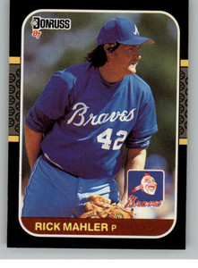 1987 Donruss #190 Rick Mahler VG Atlanta Braves 