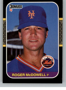 1987 Donruss #241 Roger McDowell VG New York Mets 