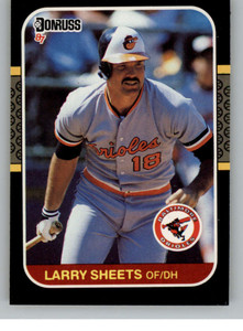 1987 Donruss #248 Larry Sheets VG Baltimore Orioles 