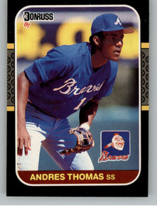 1987 Donruss #266 Andres Thomas VG Atlanta Braves 