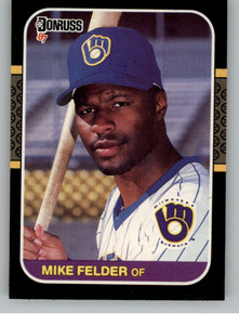 1987 Donruss #295 Mike Felder VG Milwaukee Brewers 