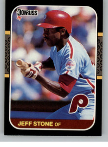 1987 Donruss #309 Jeff Stone VG Philadelphia Phillies 