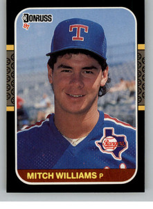 1987 Donruss #347 Mitch Williams VG RC Rookie Texas Rangers 