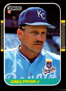 1987 Donruss #378 Greg Pryor VG Kansas City Royals 