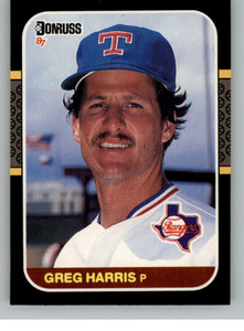 1987 Donruss #382 Greg Harris VG Texas Rangers 