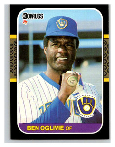 Ben Oglivie 1987 Topps #586 Milwaukee Brewers Baseball Card