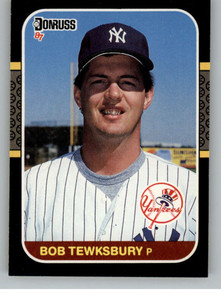 1987 Donruss #422 Bob Tewksbury VG RC Rookie New York Yankees 