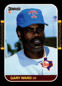 1987 Donruss #427 Gary Ward VG Texas Rangers 