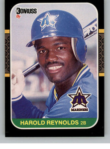 1987 Donruss #489 Harold Reynolds VG Seattle Mariners 