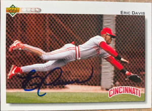 Eric Davis Autographed 1992 Upper Deck #125
