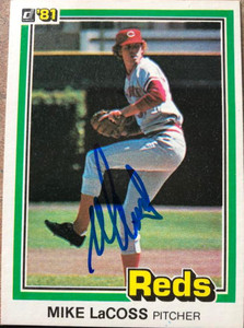 Mike LaCoss Autographed 1981 Donruss #183