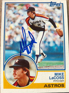Mike LaCoss Autographed 1983 Topps #92