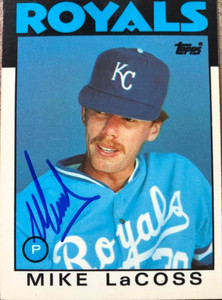 Mike LaCoss Autographed 1986 Topps Tiffany #359