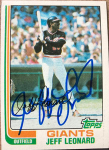 Jeffrey Leonard Autographed 1982 Topps #47