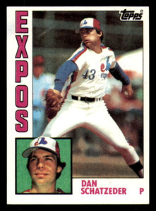 1984 Topps #57 Dan Schatzeder VG Montreal Expos 