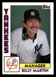 1984 Topps #81 Billy Martin MG VG New York Yankees 